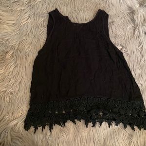 Black tank top